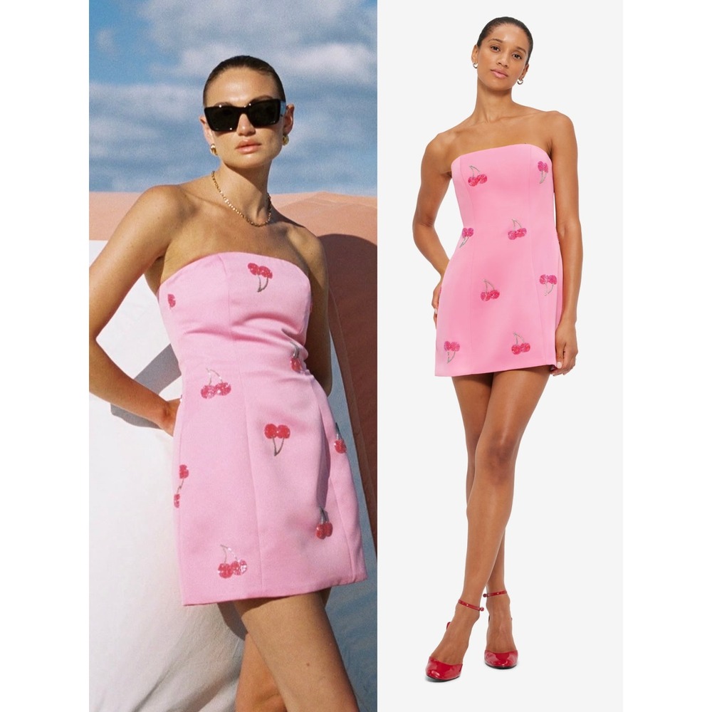 Leo Lin Roselle Embellished Bustier Mini Dress‎ $795 - Size 4
